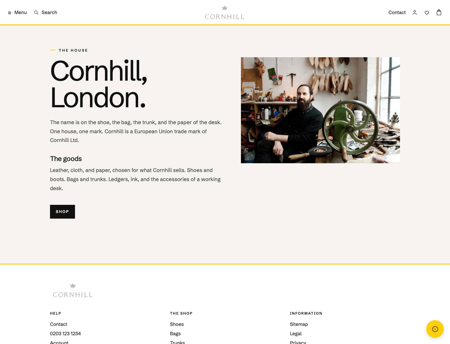 Cornhill Ltd, The house