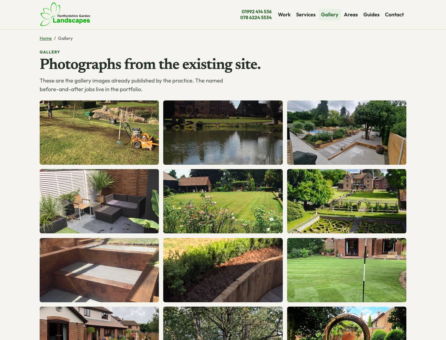 Hertford Landscapes, Gallery