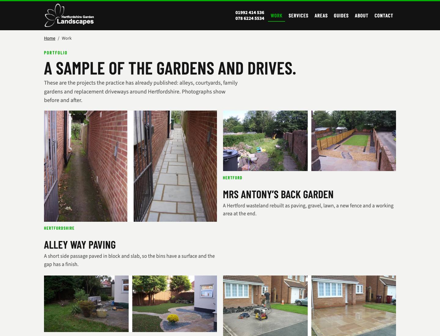 Hertfordshire Garden Landscapes, Portfolio