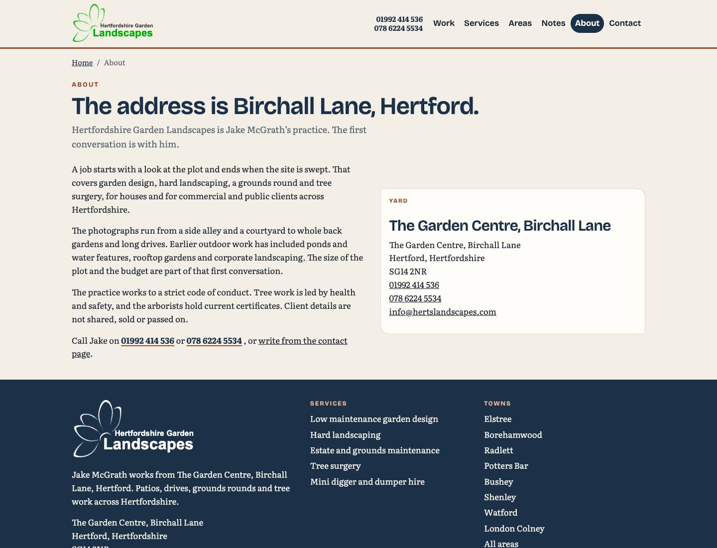 Hertfordshire Garden Landscapes, About