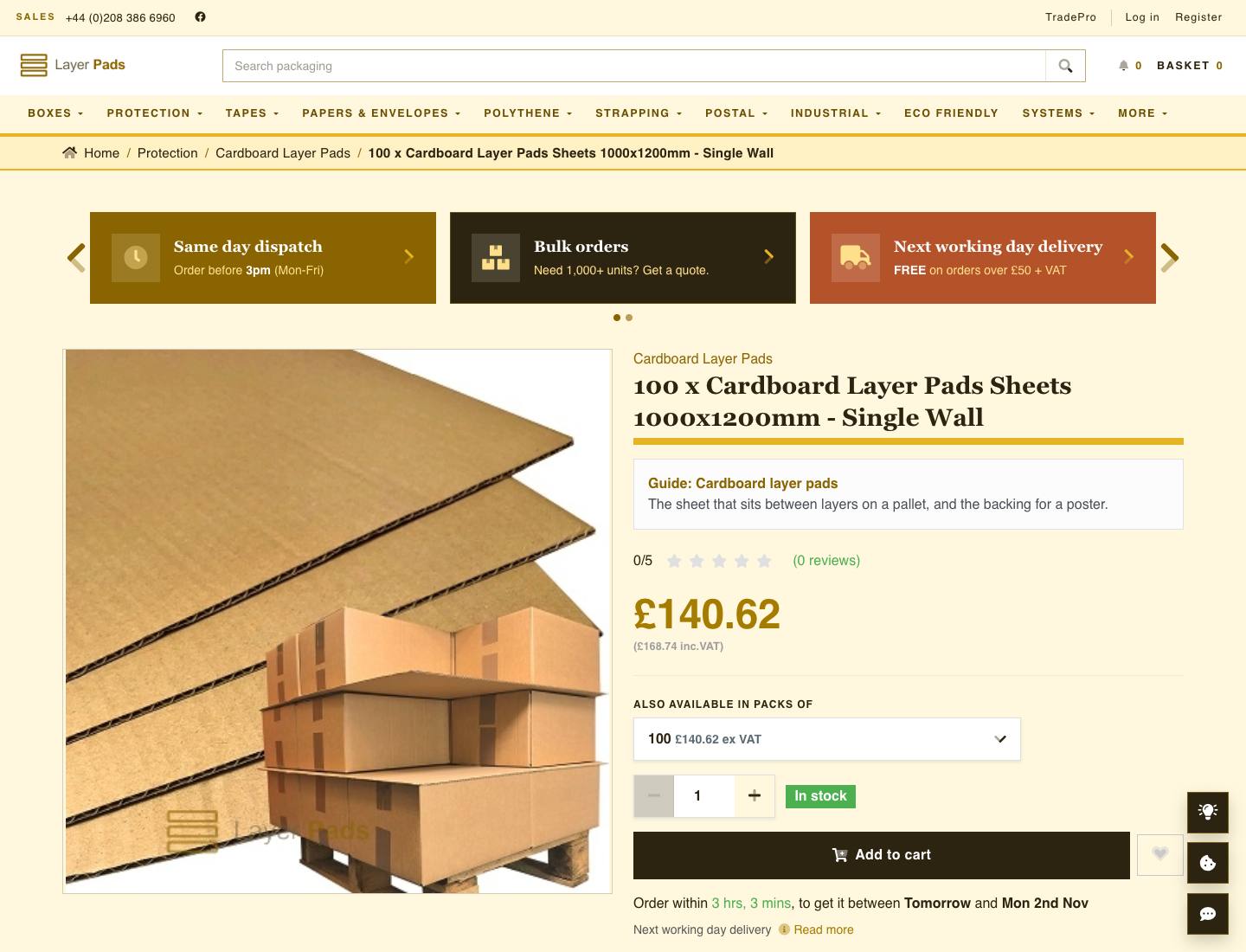 Layer Pads, A pack of sheets
